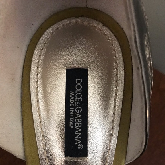 Dolce & Gabbana Pewter, Green  and Python Heel - Picture 6 of 7